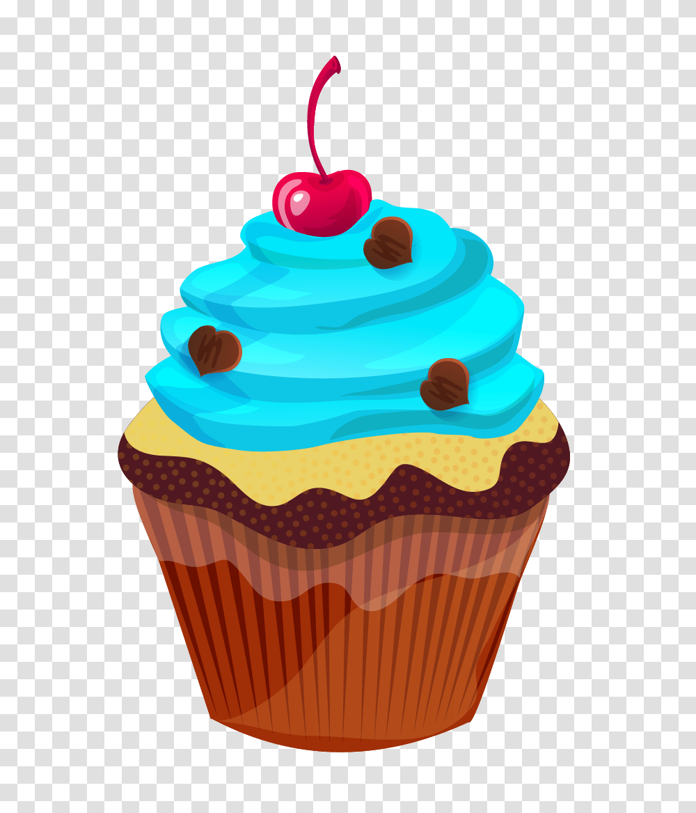 Cute Cupcake Clip Art Cupcake Clip Art Cake Cupcakes Blue Pink, Cream, Dessert, Food, Creme Transparent Png