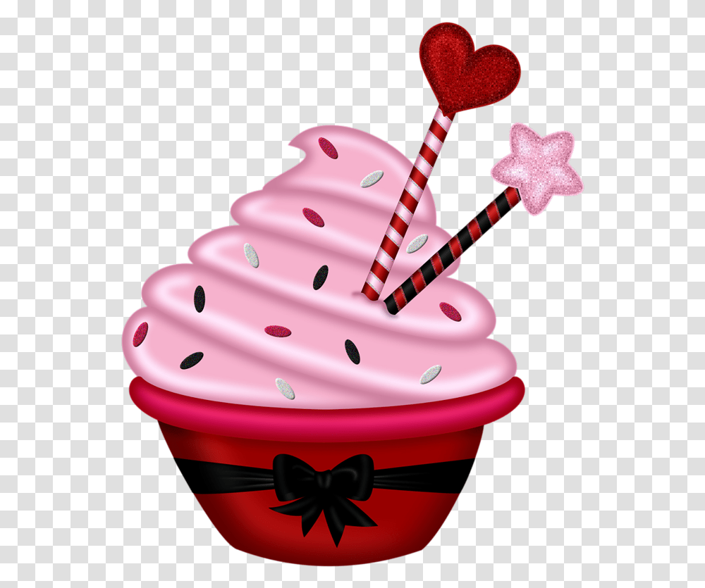 Cute Cupcake Clipart Cupcakes Clip Art, Dessert, Food, Cream, Creme Transparent Png