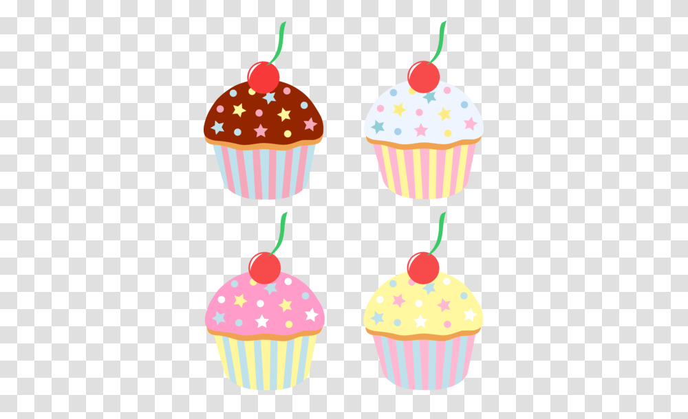 Cute Cupcakes Clipart, Cream, Dessert, Food, Creme Transparent Png