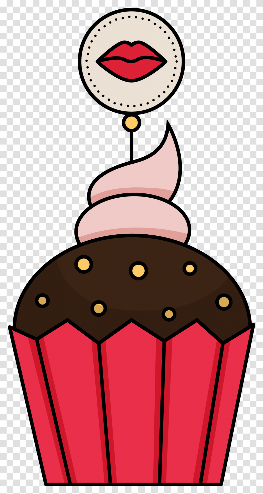 Cute Cupcakes Clipart Download Cupcake Cake Cute Drawing, Dessert, Food, Cream, Creme Transparent Png