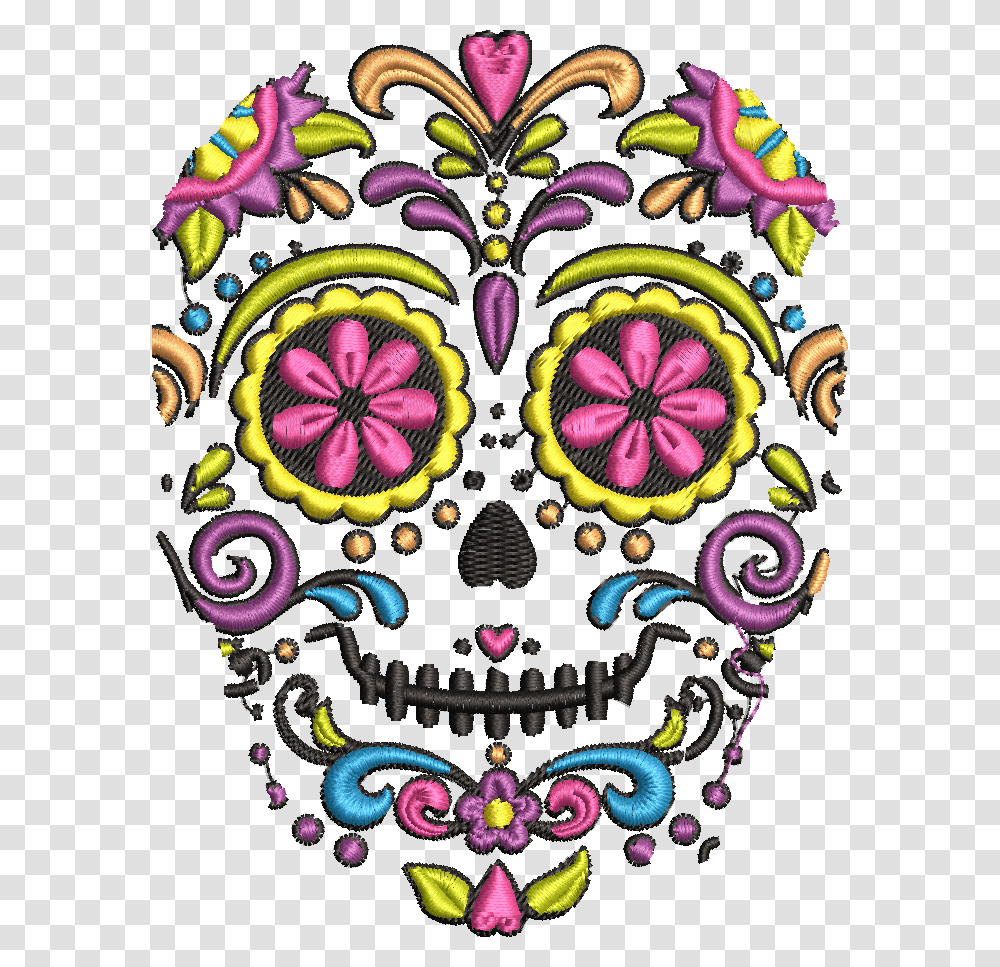 Cute Dia De Los Muertos Clipart, Pattern, Fractal, Ornament, Necklace Transparent Png