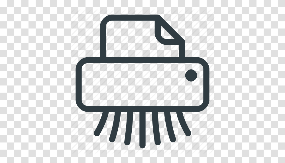 Cute Document Office Paper Shredder Icon, Rake Transparent Png