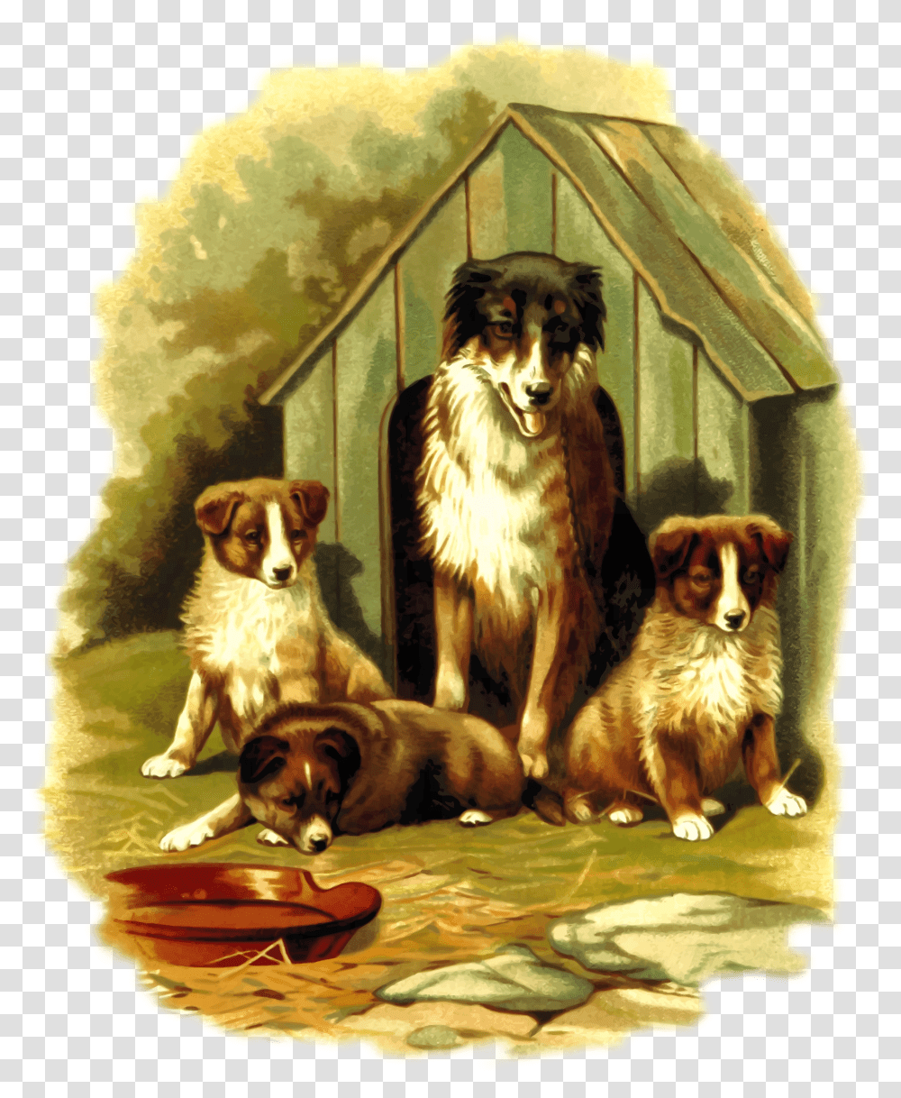 Cute Dog Dogs In A Kennel Clipart, Pet, Canine, Animal, Mammal Transparent Png