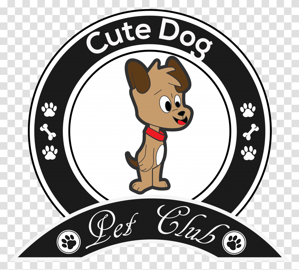 Cute Dog Sitting Clip Art, Label, Logo Transparent Png