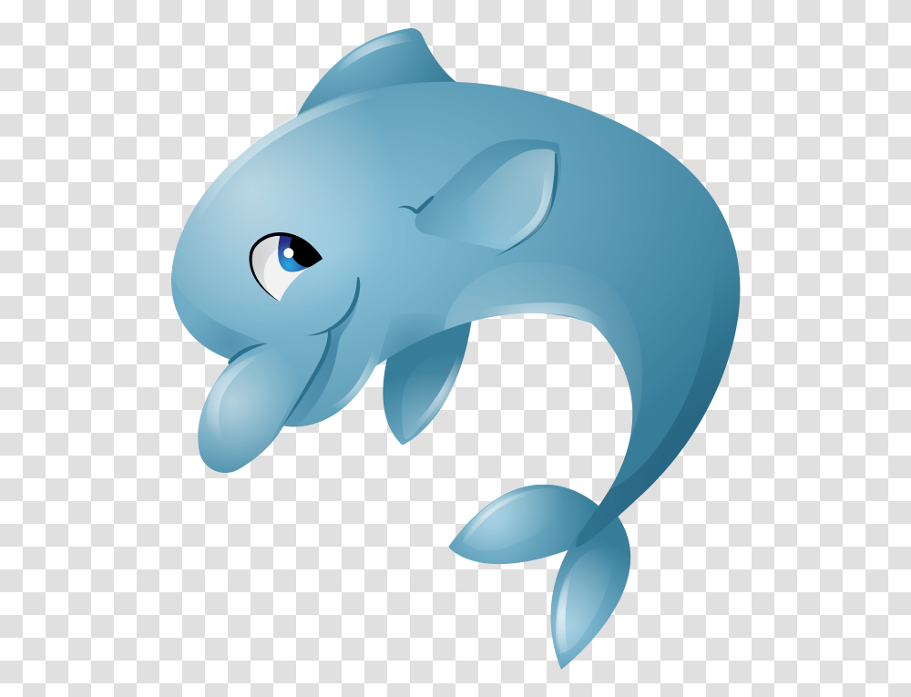 Cute Dolphin Cartoon, Sea Life, Animal, Mammal, Whale Transparent Png