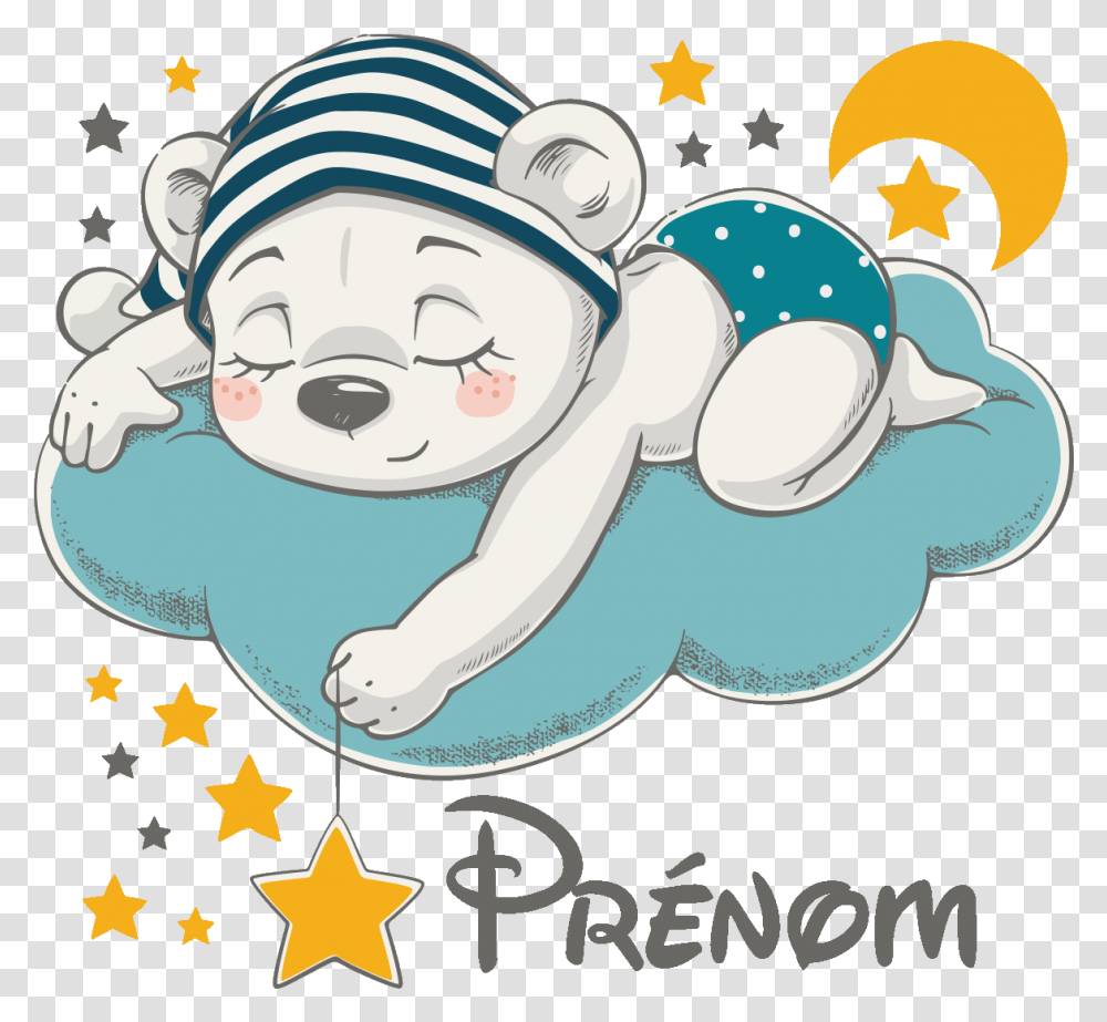 Cute Dreaming Bear, Poster, Advertisement, Outdoors, Nature Transparent Png