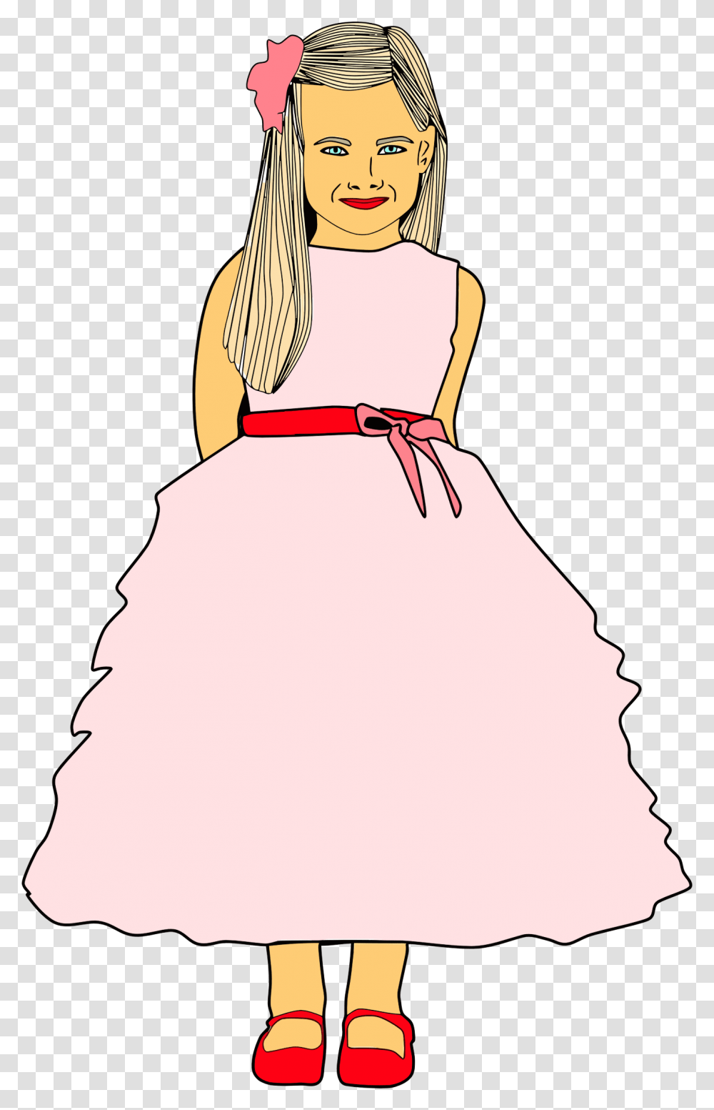 Cute Dressed Up Girl Clip Arts Girl In Dress Clipart, Female, Person, Fashion Transparent Png