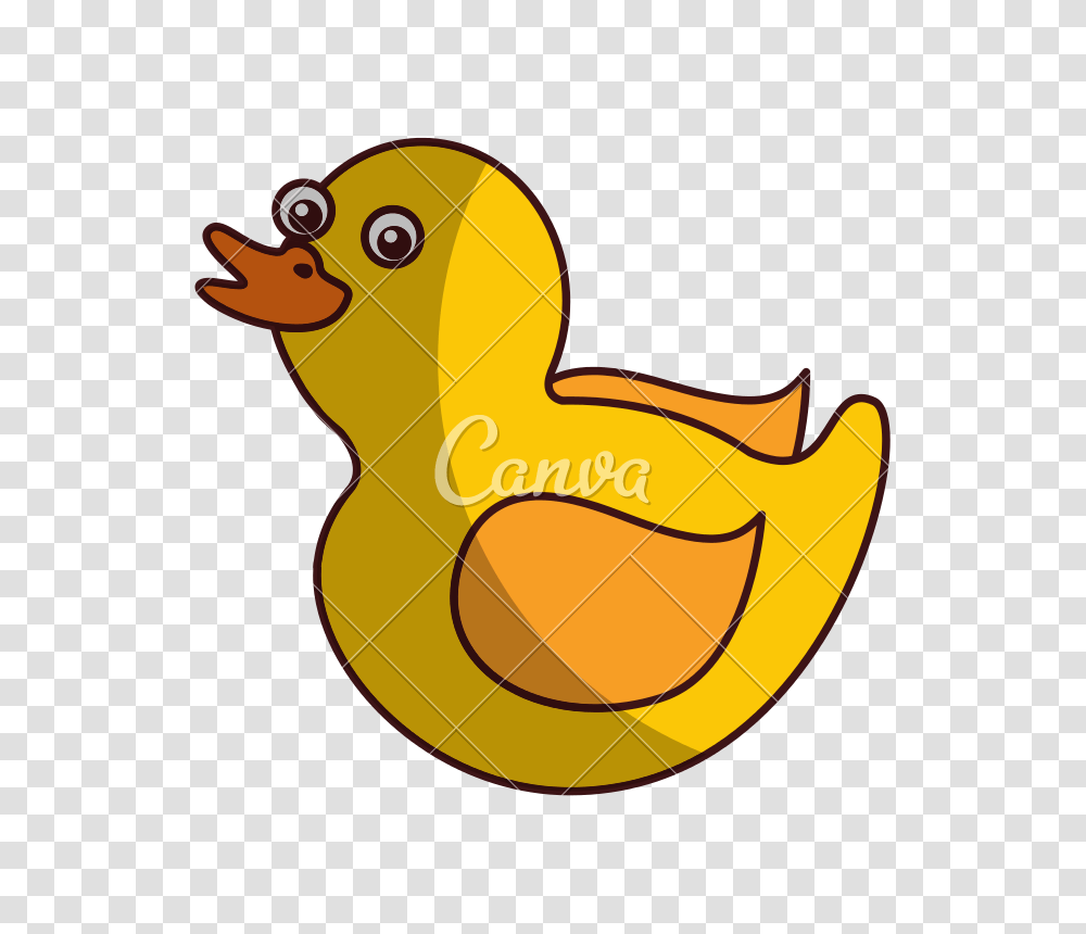 Cute Duck Toy Icon, Bird, Animal, Poultry, Fowl Transparent Png