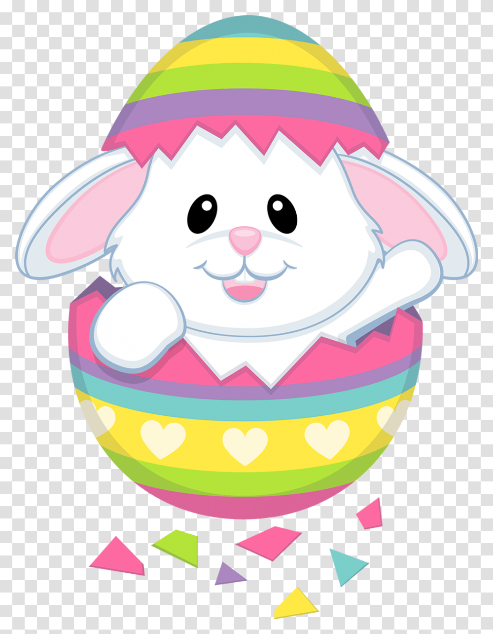 Cute Easter Bunny Cartoon, Apparel, Helmet, Hat Transparent Png