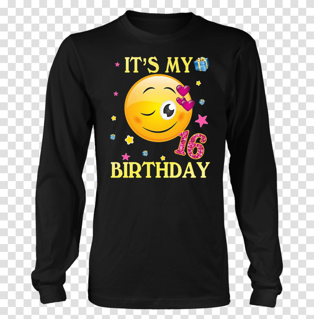 Cute Emoji Shirt It's My Birthday Dad Its Called Anime Aliexpress, Sleeve, Apparel, Long Sleeve Transparent Png