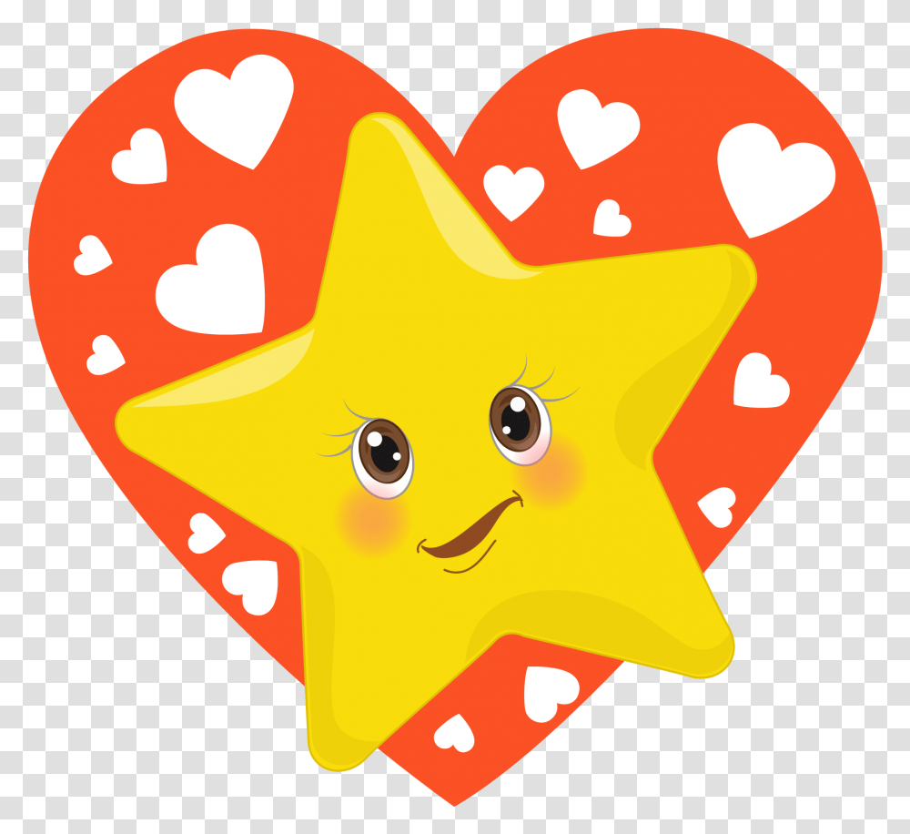 Cute Emoticon Star Clip Art, Star Symbol Transparent Png