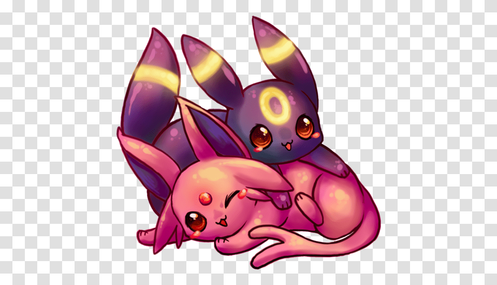 Cute Espeon And Umbreon, Animal, Toy, Mammal, Wildlife Transparent Png