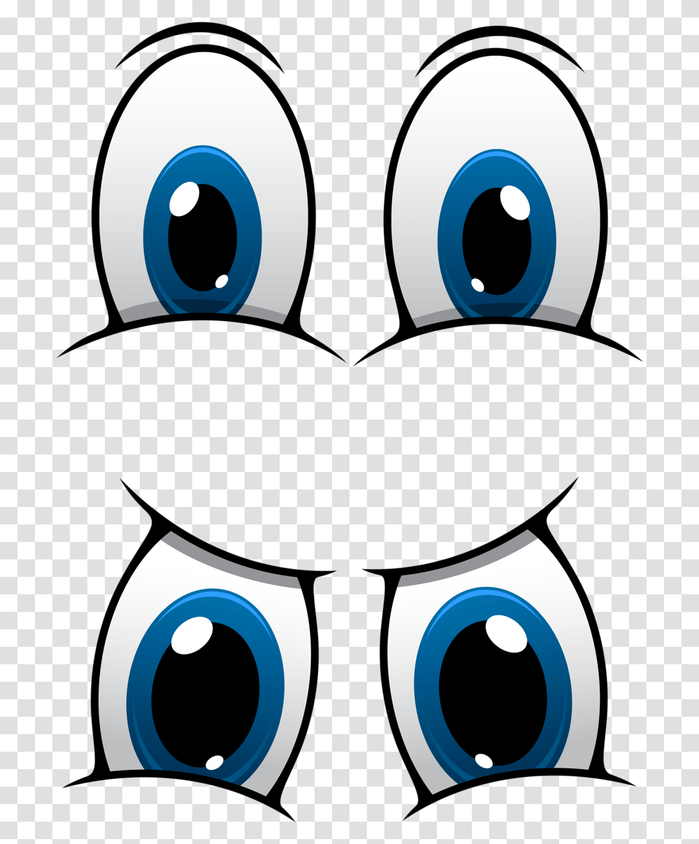 Cute Eye Clip Art Happy Cartoon Eyes Cute, Electronics, Number Transparent Png