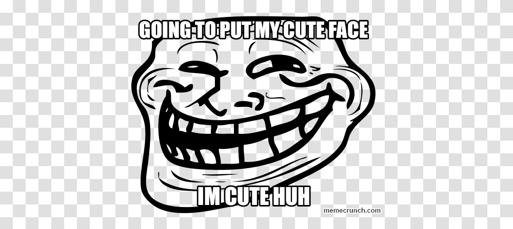 Cute Face Troll Face Russian Meme, Text, Symbol, Logo, Trademark Transparent Png