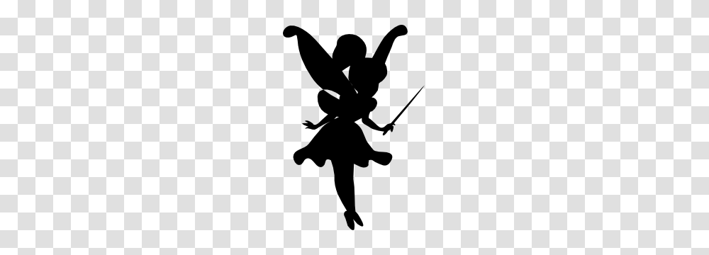 Cute Fairy Silhouette Sticker, Stencil, Person, Human, Cupid Transparent Png