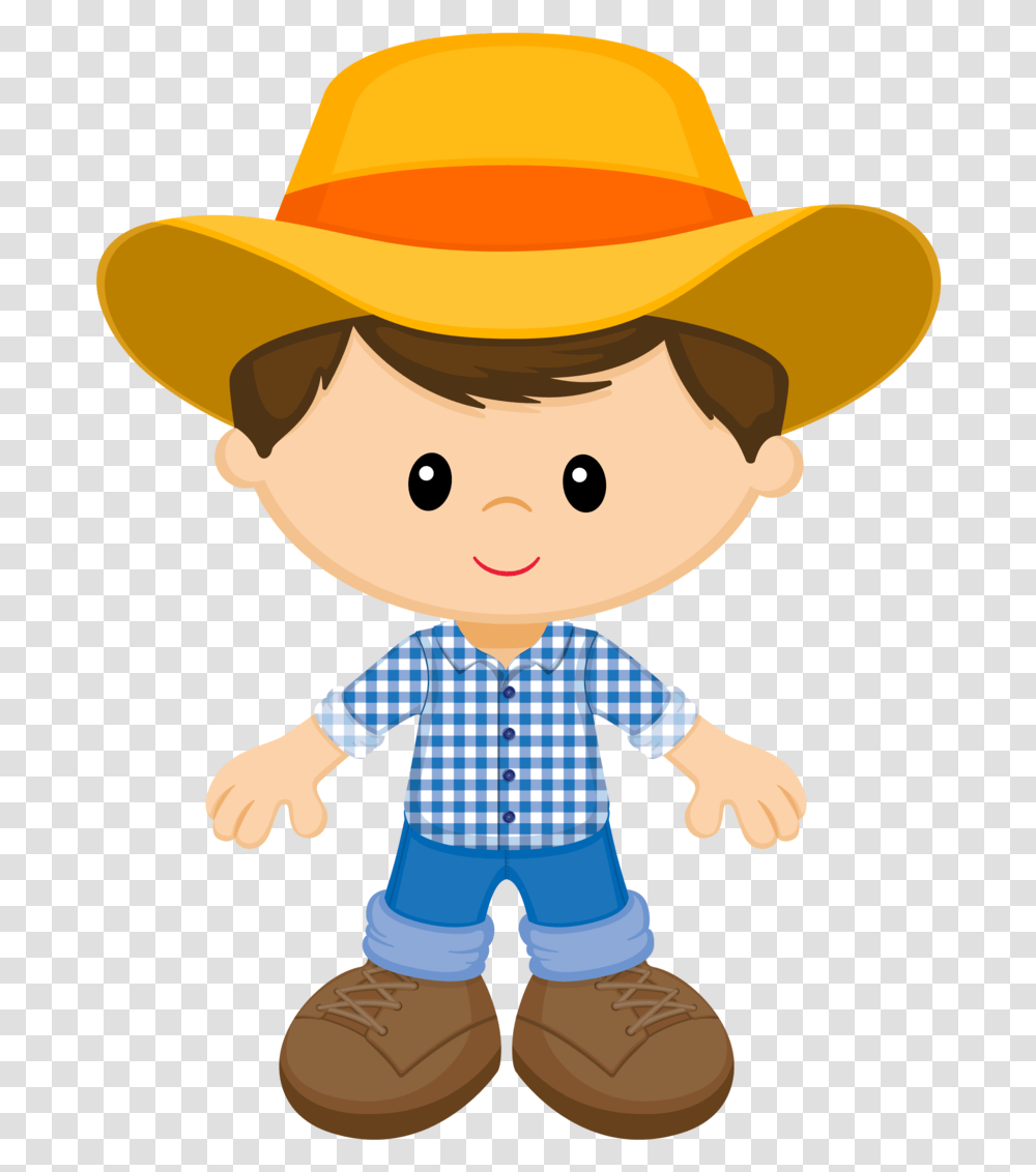 Cute Farmer Clipart, Apparel, Person, Human Transparent Png