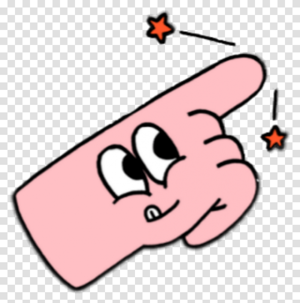 Cute Finger Hand Pink Yay Stars Star Red Soft Bot Stickers, Weapon, Weaponry, Rubber Eraser, Bomb Transparent Png