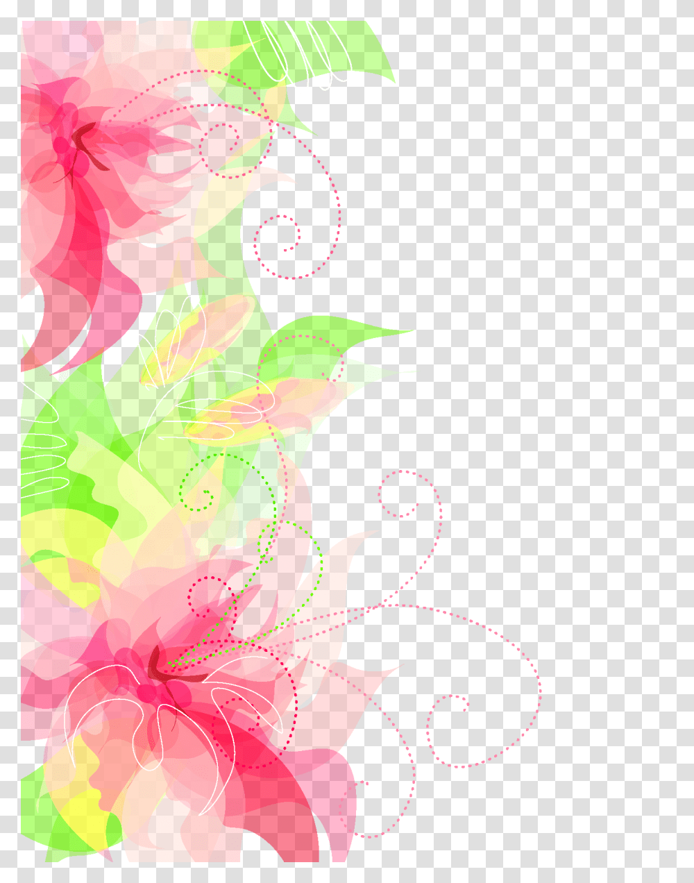 Cute Floral Decoration Gallery, Floral Design, Pattern Transparent Png