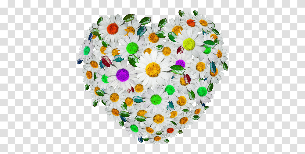 Cute Floral Heart Image Circle, Floral Design, Pattern, Dress Transparent Png
