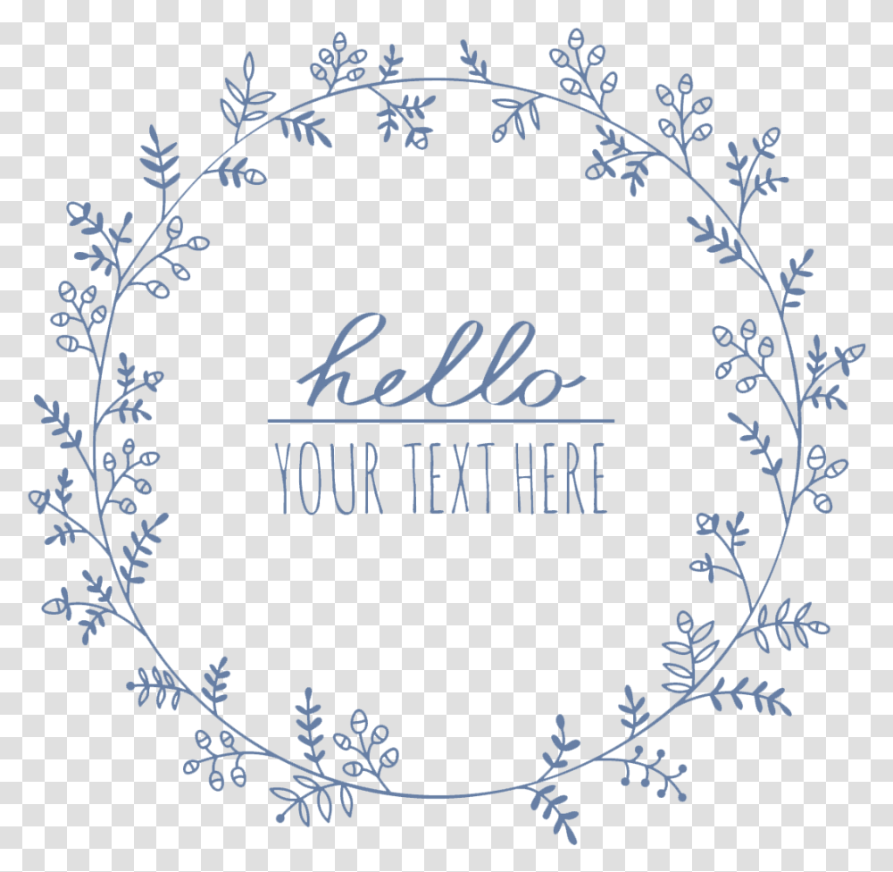 Cute Floral Wreath Draw, Calligraphy, Handwriting, Pattern Transparent Png
