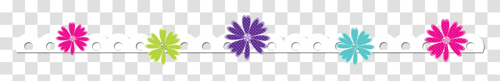 Cute Flower Border Clipart, Purple, Plant, Blossom, Petal Transparent Png