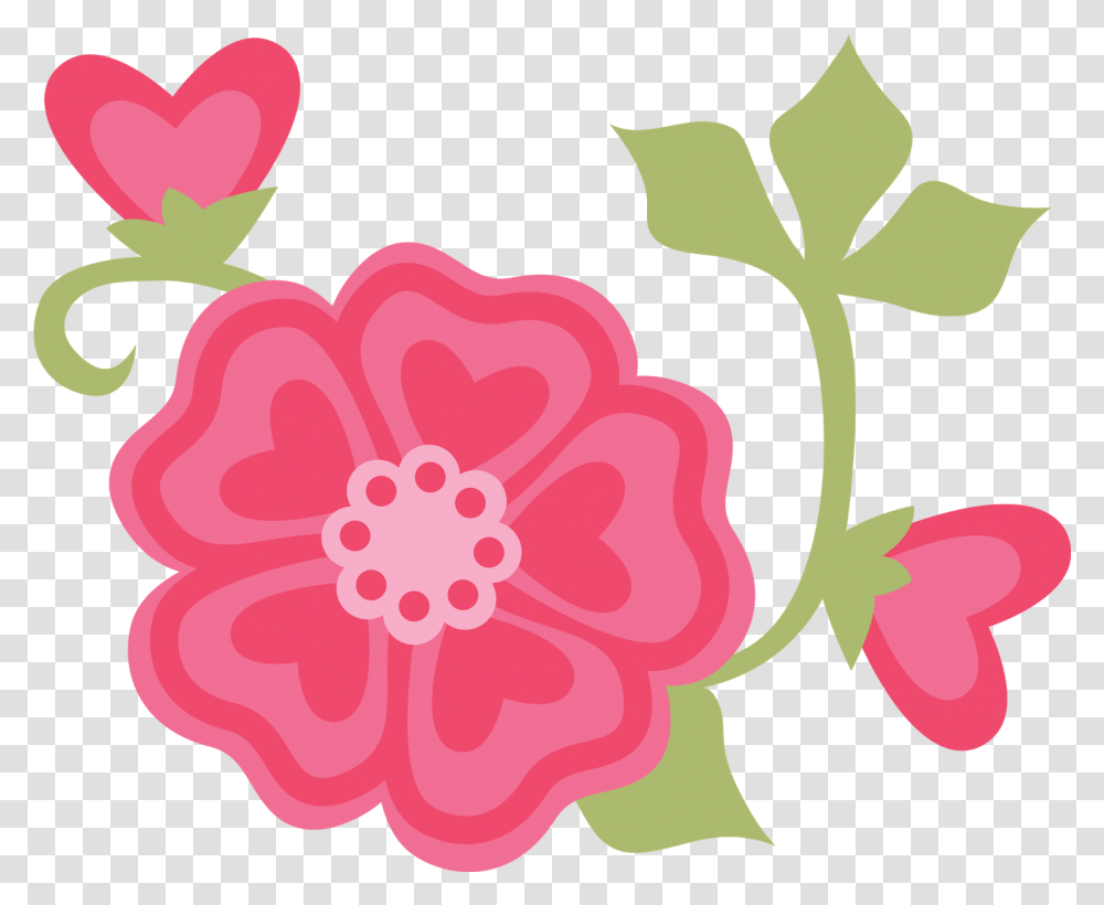 Cute Flower Pink Flower Cute, Plant, Floral Design, Pattern, Graphics Transparent Png