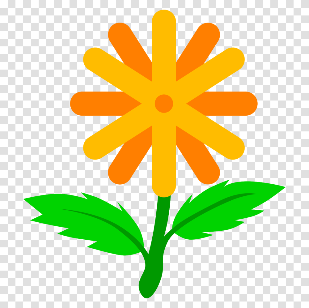 Cute Flower With Background Vector Graphics, Plant, Petal, Daisy, Cross Transparent Png