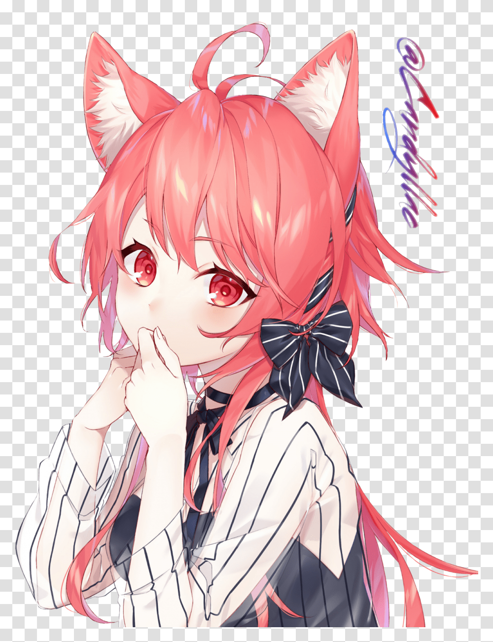 Cute Fox Anime Girl Transparent Png