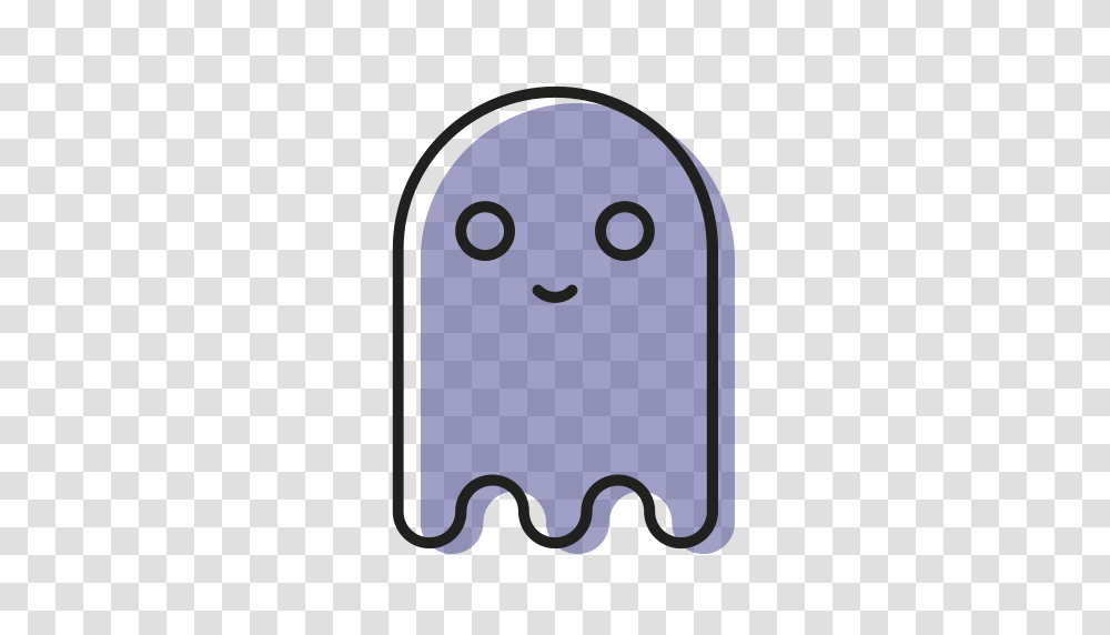 Cute Friend Ghost Halloween Scary Smile Sweet Icon, Wood, Pac Man Transparent Png