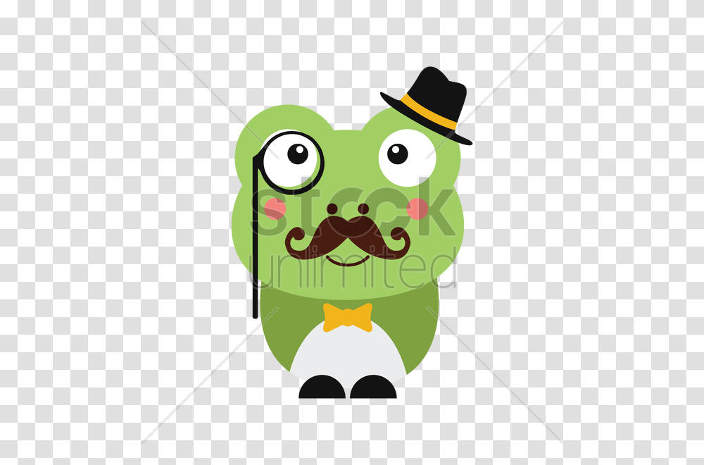 Cute Frog With Hat And Monocle Vector Image, Insect, Invertebrate, Animal, Cricket Insect Transparent Png