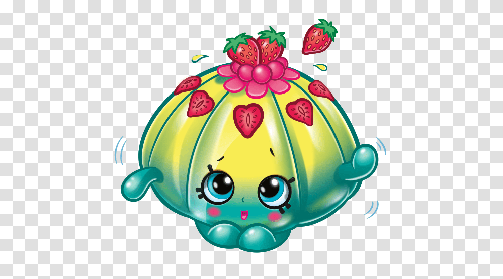 Cute Fruit Jello Shopkins Picture, Rattle, Toy, Birthday Cake, Dessert Transparent Png
