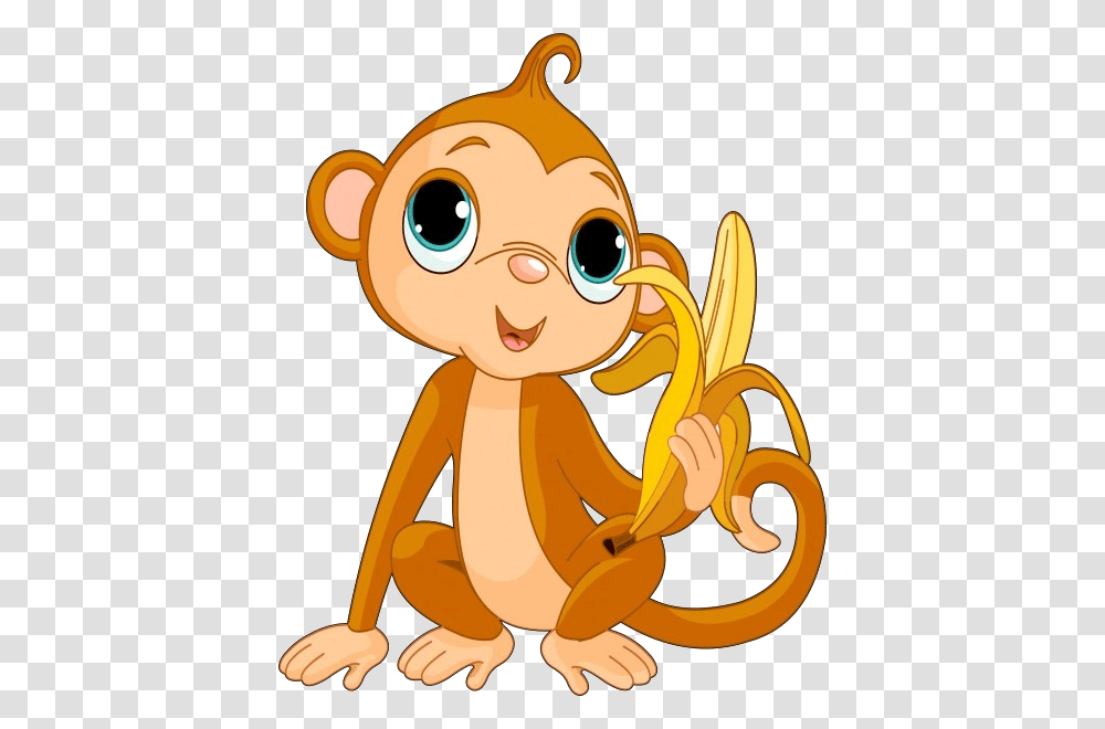 Cute Funny Cartoon Baby Monkey Clip Art Images All Monkey Cartoon, Toy, Cupid Transparent Png