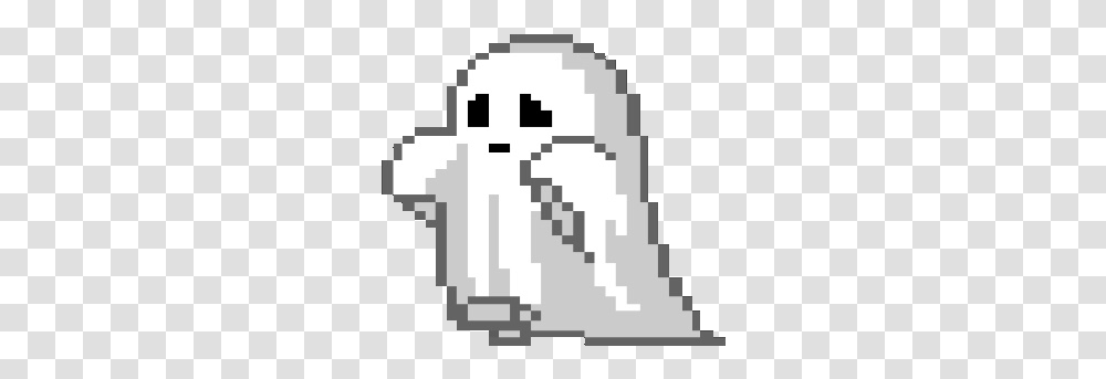 Cute Ghost Ghost Pixel Art, Rug, Stencil Transparent Png