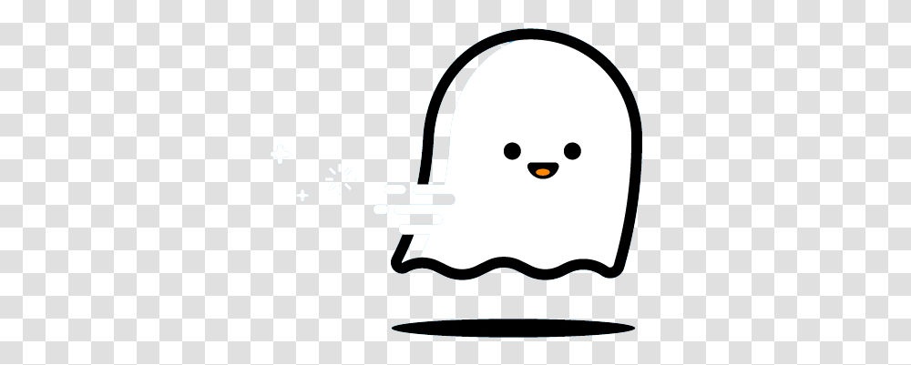 Cute Ghost Lines Download Cute Cartoon Ghost, Stencil, Logo, Symbol, Trademark Transparent Png