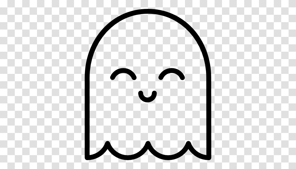 Cute Ghost, Stencil, Tombstone, Silhouette Transparent Png