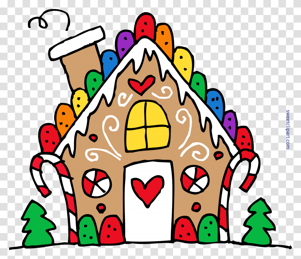 Cute Gingerbread House Clip Art, Cookie, Food, Biscuit, Snowman Transparent Png