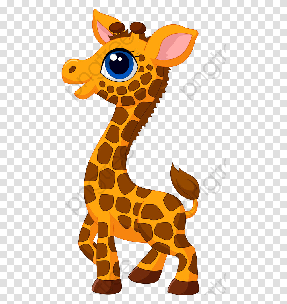 Cute Giraffe Giraffe Cartoon, Animal, Mammal, Sea Life, Seahorse Transparent Png