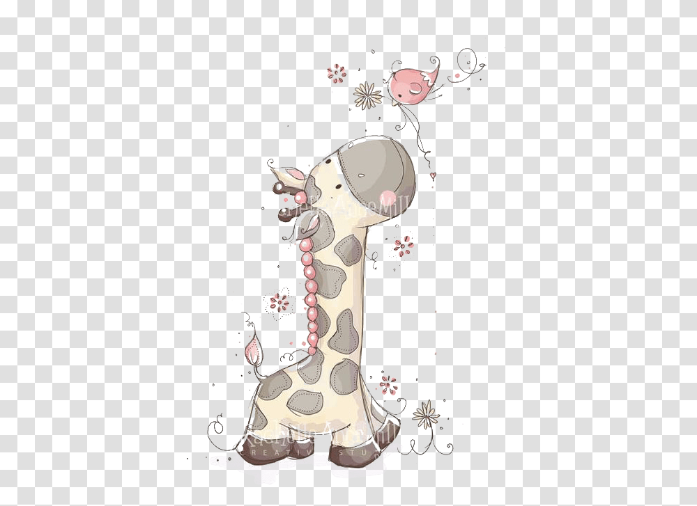 Cute Giraffe Illustrator Illustration Child Hq Image Baby Giraffe Cartoon Gray, Apparel, Footwear, Boot Transparent Png