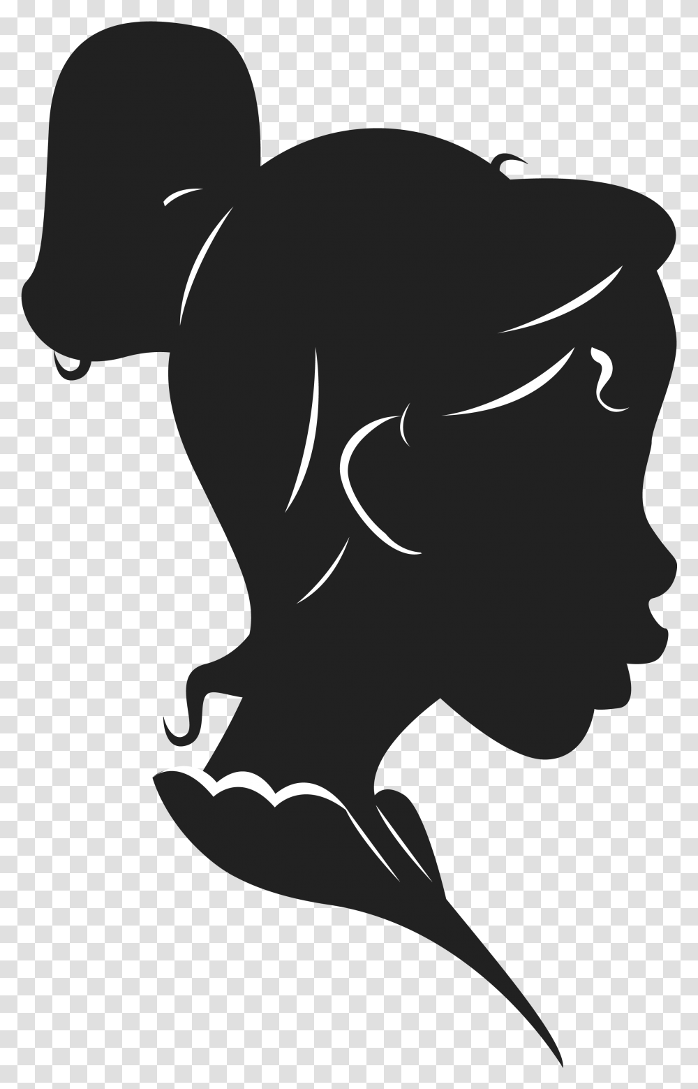 Cute Girl Children Silhouettes Vector Silhouette Girl Child, Stencil, Person, Face, Photography Transparent Png
