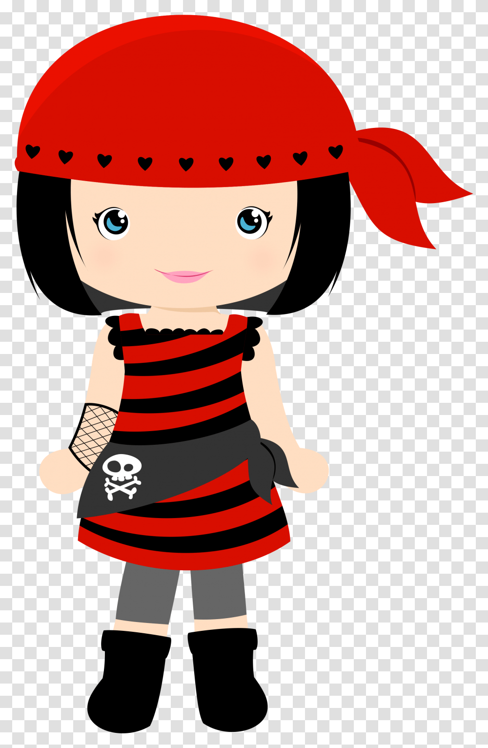 Cute Girl Pirate Clipart, Doll, Toy, Apparel Transparent Png