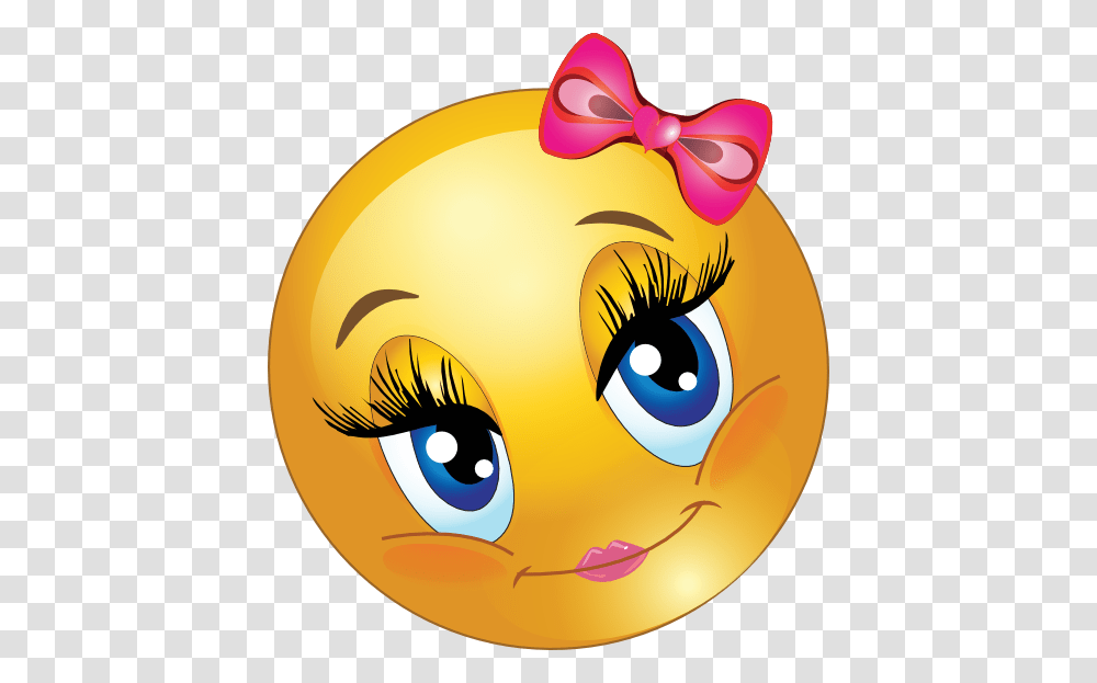 Cute Girl Smiley Faces Cute Lovely Girl Smiley Emoticon Clipart, Mammal, Animal, Pet, Angry Birds Transparent Png