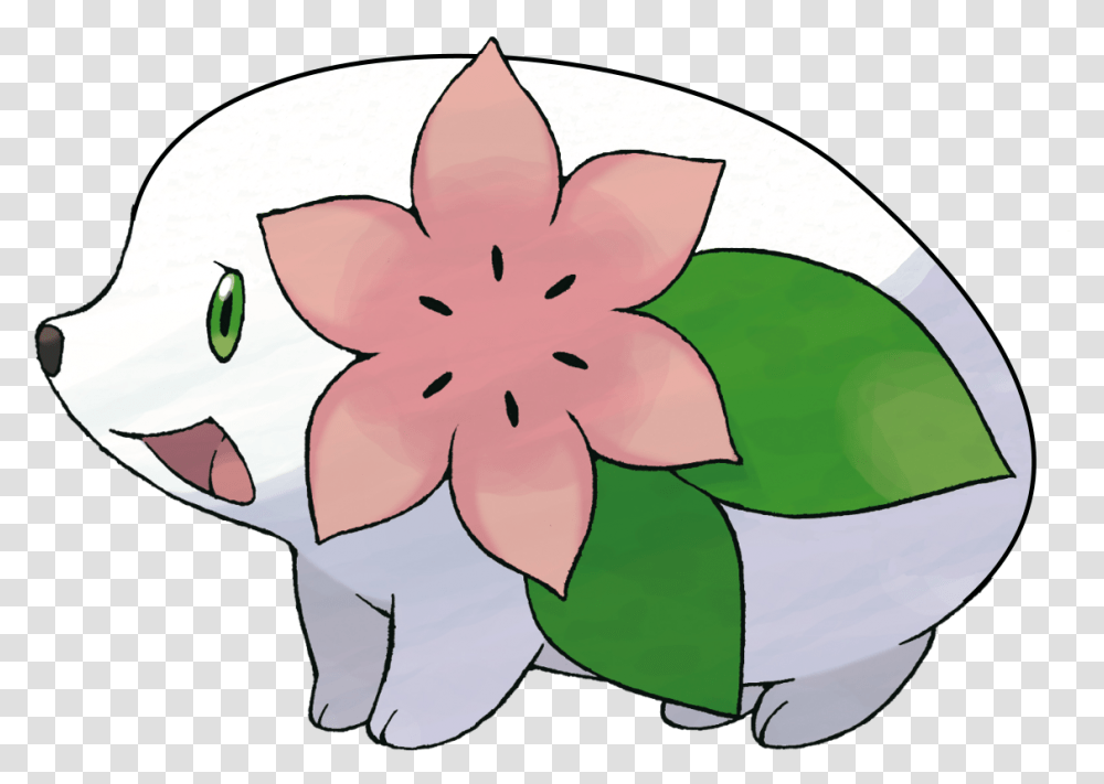 Cute Grass Types Pokemon Clipart Full Size Clipart Pokemon Shaymin, Plant, Anther, Flower, Petal Transparent Png