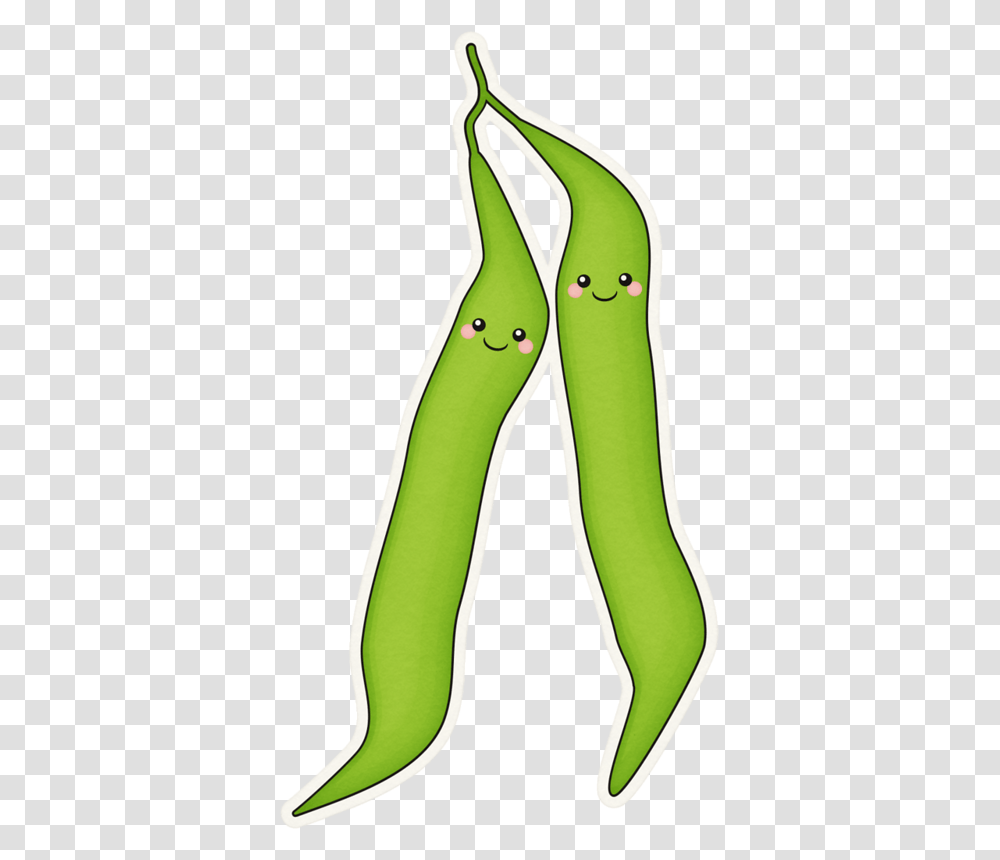 Cute Green Bean Cartoon, Plant, Produce, Food, Vegetable Transparent Png