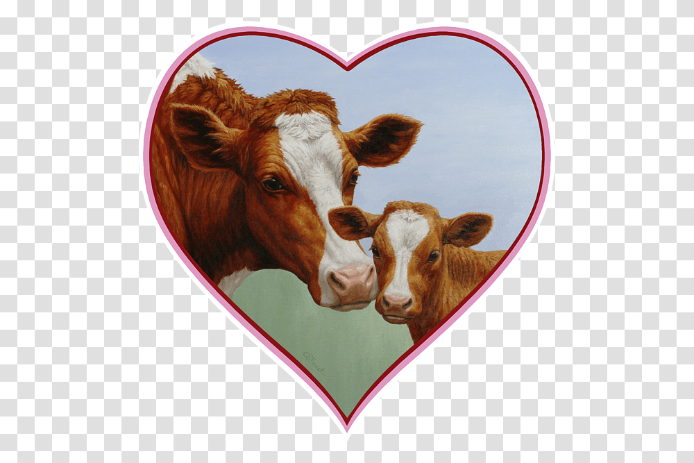 Cute Guernsey Cow, Cattle, Mammal, Animal, Dairy Cow Transparent Png