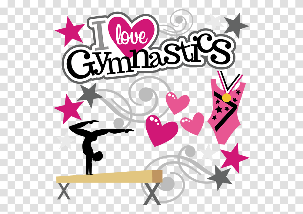 Cute Gymnastics Cliparts, Label, Heart Transparent Png