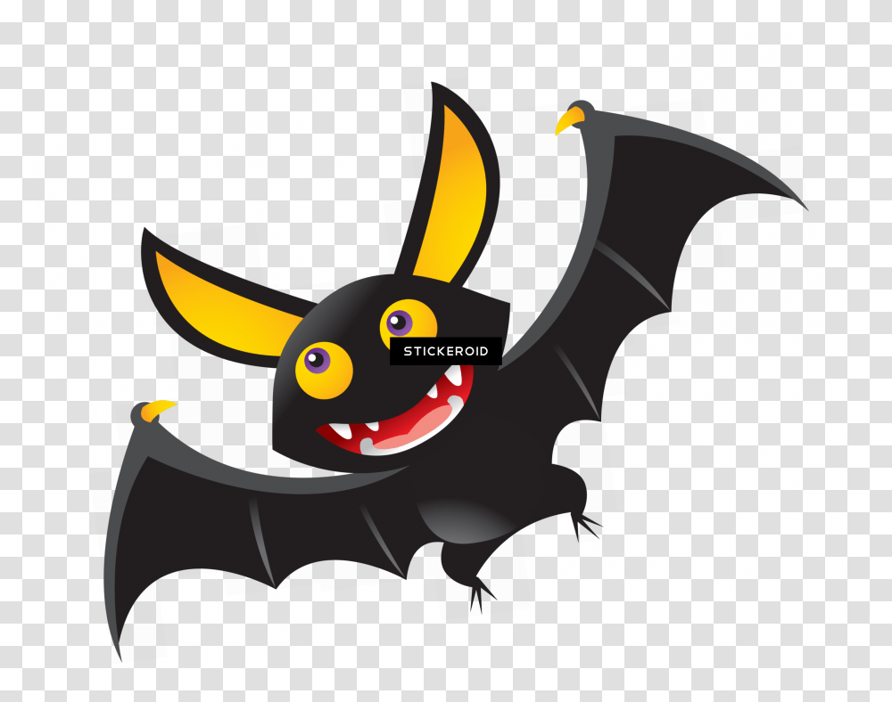 Cute Halloween Bat Clipart Cartoon Cute Bat, Animal, Mammal, Bird, Wildlife Transparent Png