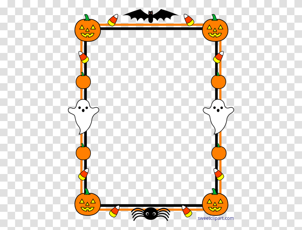 Cute Halloween Border Frame Clip Art, Number Transparent Png