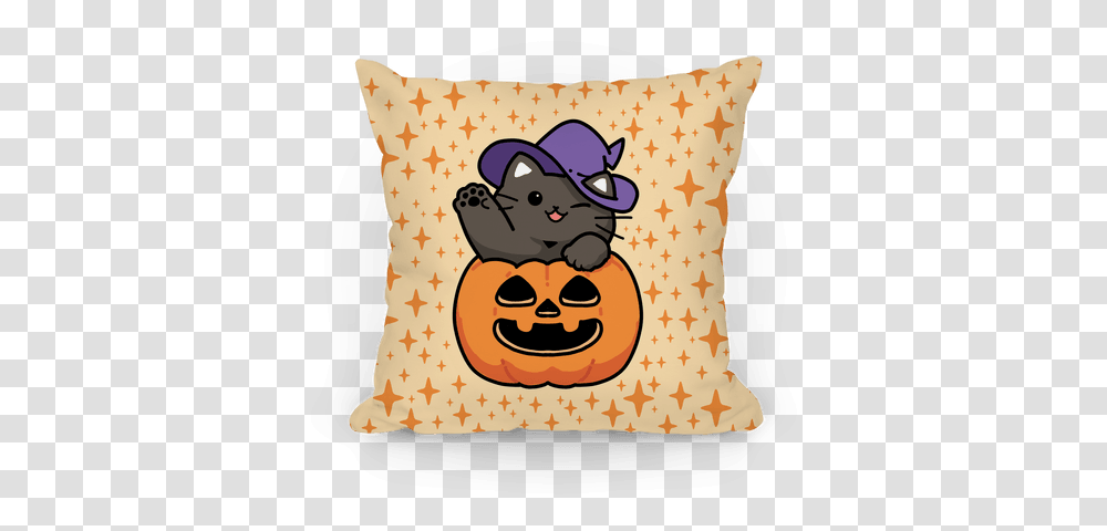 Cute Halloween Cat Pillows Lookhuman Decorative, Cushion, Pet, Mammal, Animal Transparent Png