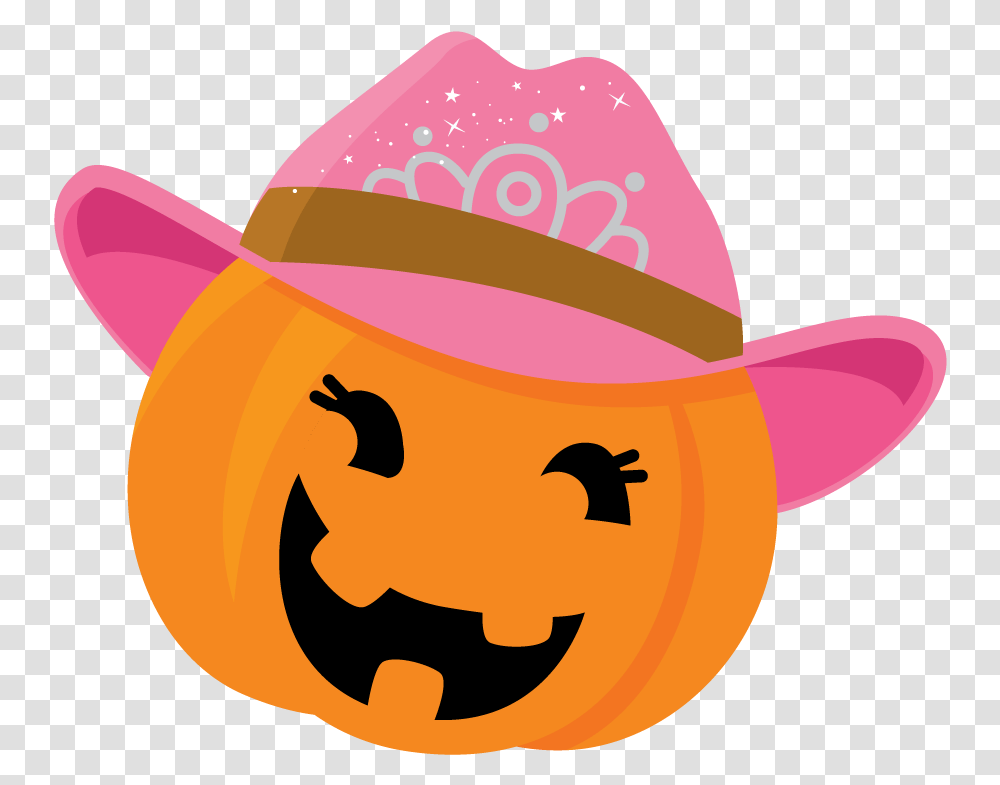 Cute Halloween Clipart Halloween Clip Art Pumpkin, Apparel, Cowboy Hat Transparent Png