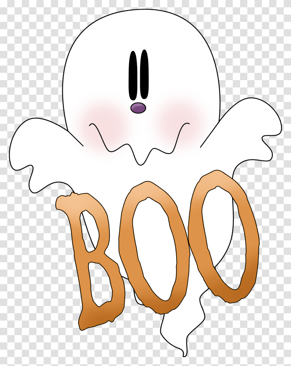 Cute Halloween Ghost Clipart, Animal, Outdoors, Food, Snowman Transparent Png